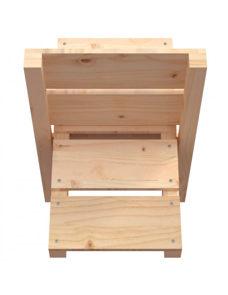 Portaceppi 47x39,5x48 cm in Legno Massello di Pino