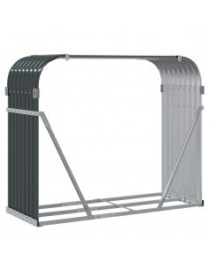 Portaceppi Antracite 120x45x100 cm in Acciaio Zincato