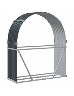 Portaceppi Antracite 120x45x140 cm in Acciaio Zincato