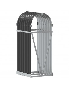 Portaceppi Antracite 40x45x100 cm in Acciaio Zincato