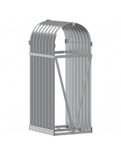 Portaceppi Grigio Chiaro 40x45x100 cm in Acciaio Zincato
