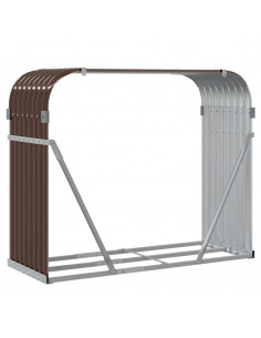 Portaceppi Marrone 120x45x100 cm in Acciaio Zincato