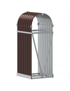 Portaceppi Marrone 40x45x100 cm in Acciaio Zincato