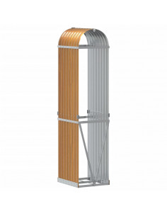Portaceppi Marrone Chiaro 40x45x170 cm in Acciaio Zincato