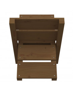 Portaceppi Miele 47x39,5x48 cm in Legno Massello di Pino