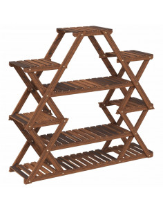 Portafiori 110x25x105 cm in Legno Massello di Abete