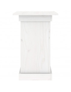 Portafiori bianco 40x40x60 cm in Legno Massello di Pino