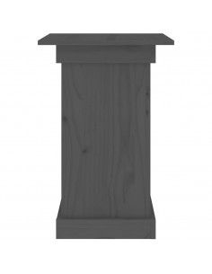 Portafiori grigio 40x40x60 cm in Legno Massello di Pino