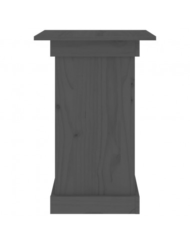 Portafiori grigio 40x40x60 cm in Legno Massello di Pino