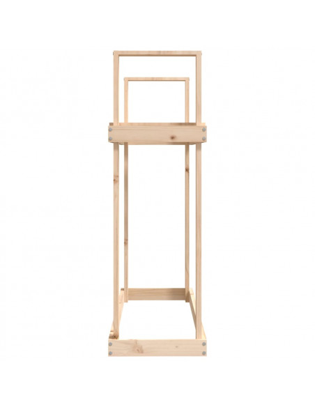 Portalegna 110x35x108,5 cm in Legno Massello di Pino