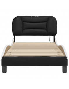 Giroletto con Luci LED Nero e Bianco 80x200 cm in Similpelle 2