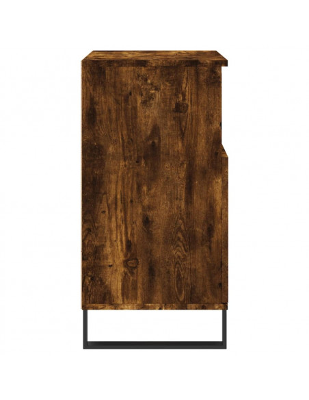 Credenze 3 pz Rovere Fumo in Legno Multistrato