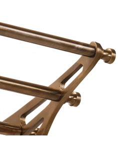 Portapacchi con Appendiabiti a Parete in Alluminio