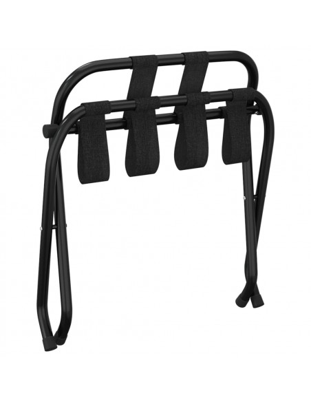 Portapacchi con Schienale Nero 56x39x52 cm