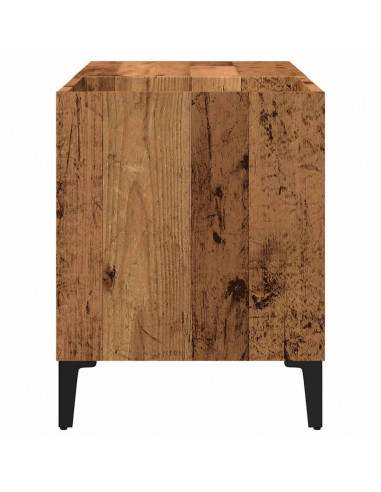 Mobile Porta Dischi Legno Antico 84,5x38x48cm Legno Multistrato