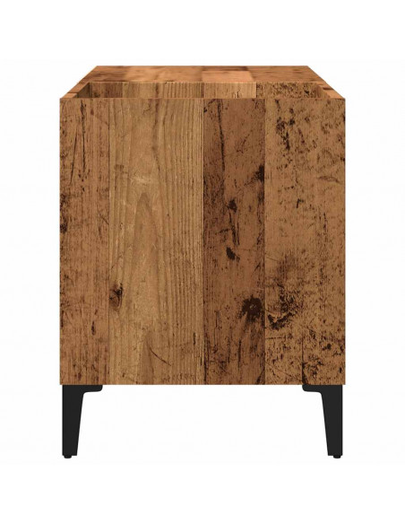 Mobile Porta Dischi Legno Antico 84,5x38x48cm Legno Multistrato