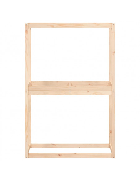 Portapneumatici 120x40x180 cm in Legno Massello di Pino