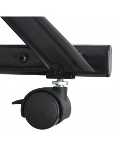 Portariviste 40x32x131 cm Nero A4