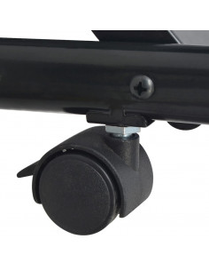 Portariviste 47x40x134 cm Nera e Bianca A4