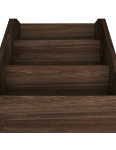 Portariviste Bambini Rovere Fumo 71x30x78,5cm Legno Multistrato