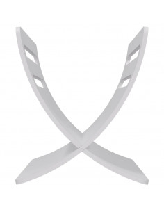 Portariviste da Pavimento in Legno Bianco