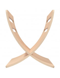 Portariviste da Pavimento in Legno Colore Naturale