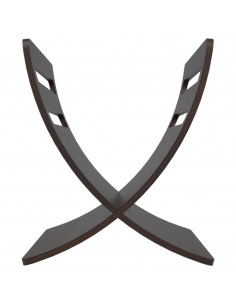 Portariviste da Pavimento in Legno Marrone