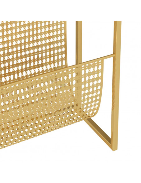 Portariviste Oro 35x15x45 cm in Acciaio