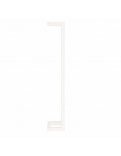 Portasciugamani Bianco 23x18x110 cm in Legno Massello di Pino