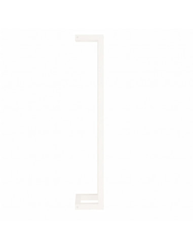 Portasciugamani Bianco 23x18x110 cm in Legno Massello di Pino
