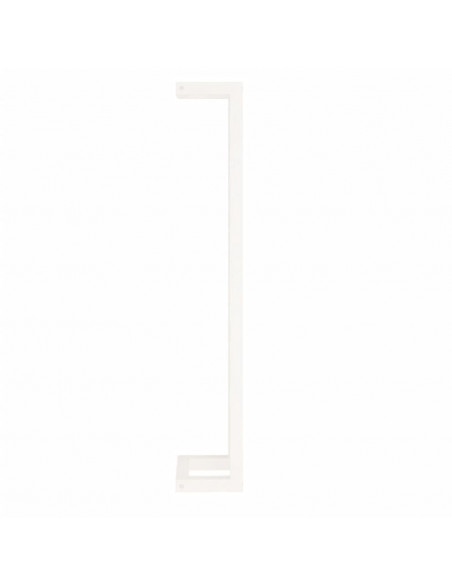 Portasciugamani Bianco 23x18x110 cm in Legno Massello di Pino