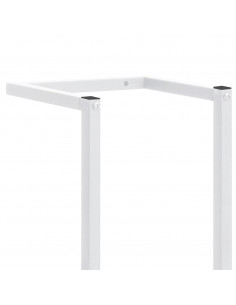 Portasciugamani Bianco 25x20x95 cm in Acciaio