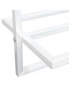 Portasciugamani Bianco 95x25x22 cm in Ferro