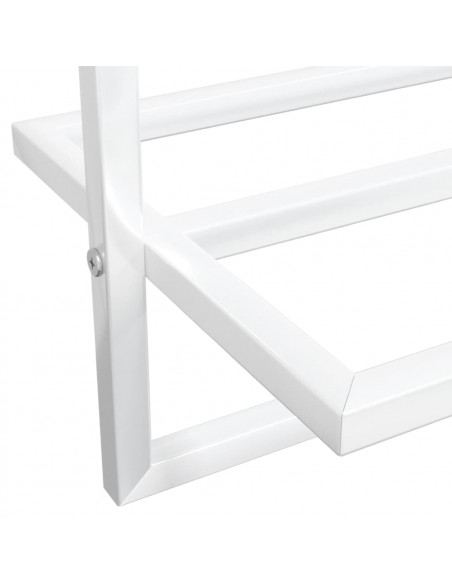 Portasciugamani Bianco 95x25x22 cm in Ferro