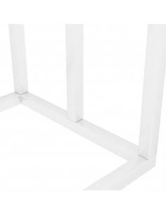 Portasciugamani da Pavimento Bianco 48x24x79cm in Ferro