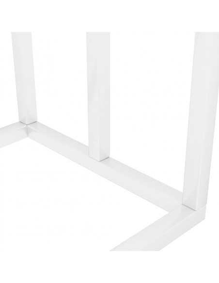 Portasciugamani da Pavimento Bianco 48x24x79cm in Ferro