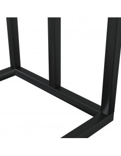 Portasciugamani da Pavimento Nero 48x24x79cm in Ferro