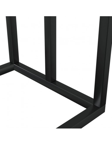 Portasciugamani da Pavimento Nero 48x24x79cm in Ferro