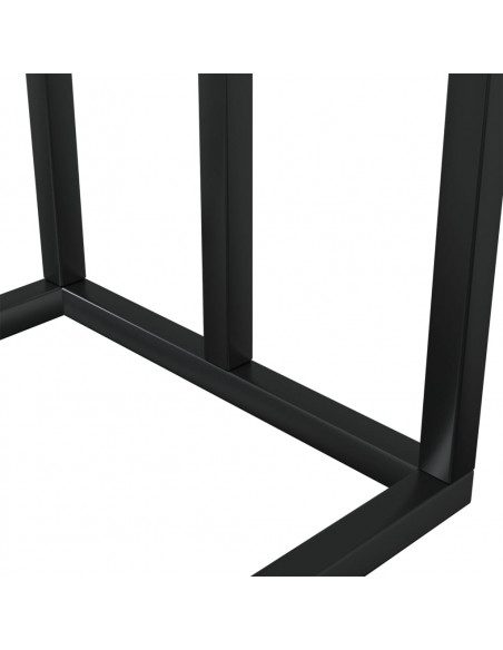 Portasciugamani da Pavimento Nero 48x24x79cm in Ferro