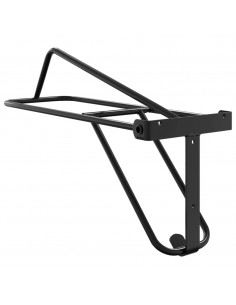 Portasella da Parete Pieghevole Nero in Ferro