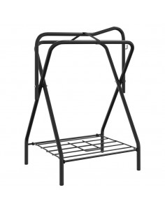 Portasella Pieghevole Autoportante Nero in Ferro