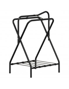 Portasella Pieghevole Autoportante Nero in Ferro