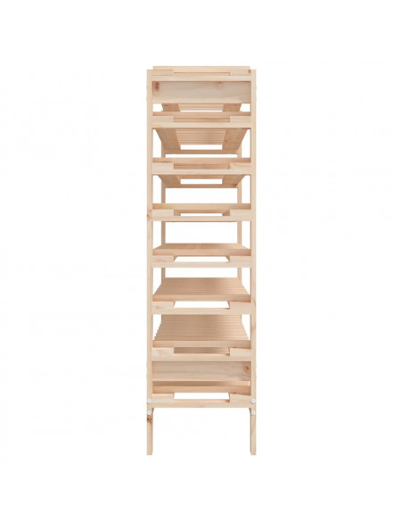 Portavini 109,5x30x107,5 cm in Legno Massello di Pino