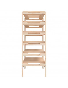 Portavini 61,5x30x82 cm in Legno Massello di Pino