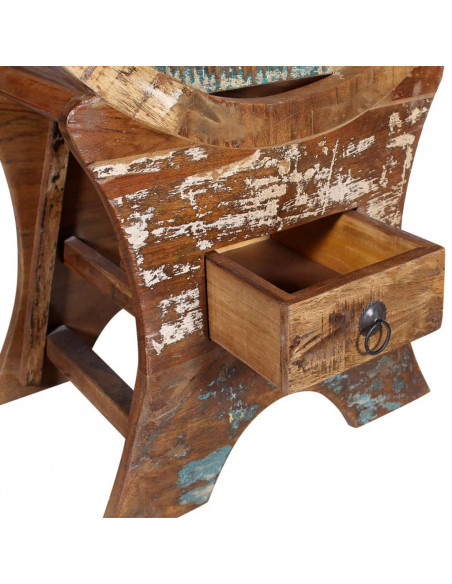 Portavini da 10 Bottiglie in Legno Massello di Recupero