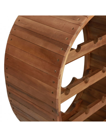 Portavini da 13 Bottiglie in Legno Massello d'Acacia