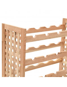 Portavini da 25 Bottiglie in Massello di Noce 63x25x73 cm