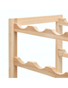 Portavini in Legno Massello di Cedro 57,5x28x102 cm