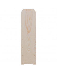 Portavini Pannello Superiore 67,5x25x87 cm Legno Massello Pino