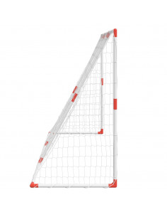 Porte Calcio Bambini con Palloni 2 in 1 Bianche 184x64x124 cm